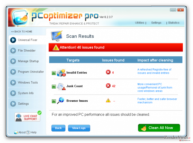 Pc Optimizer Pro snapshot Pc Optimizer Pro snapshot