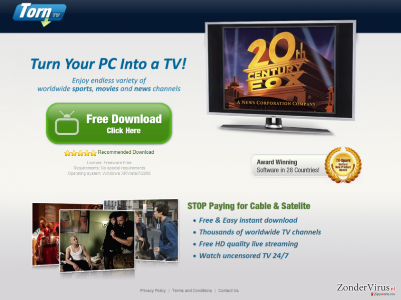 TornTV malware snapshot TornTV malware snapshot