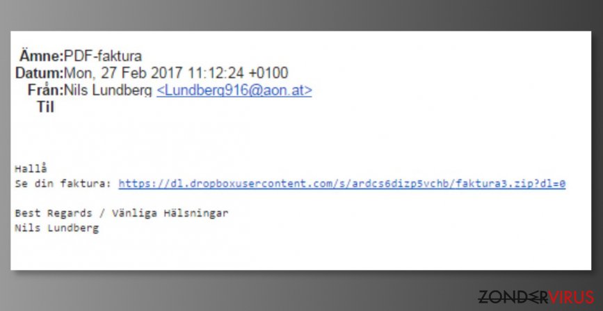Mail spam targeting A1 Telekom users