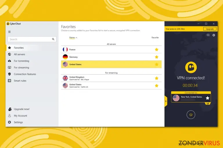 CyberGhost UI