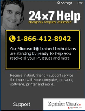 24×7 Help snapshot 24×7 Help snapshot