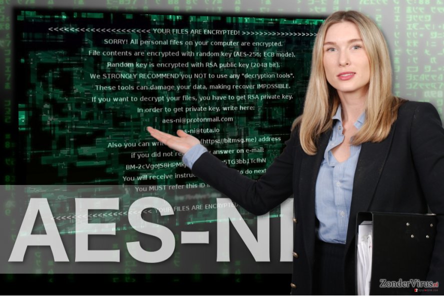 De afbeelding van AES-NI randsomeware De afbeelding van AES-NI randsomeware
