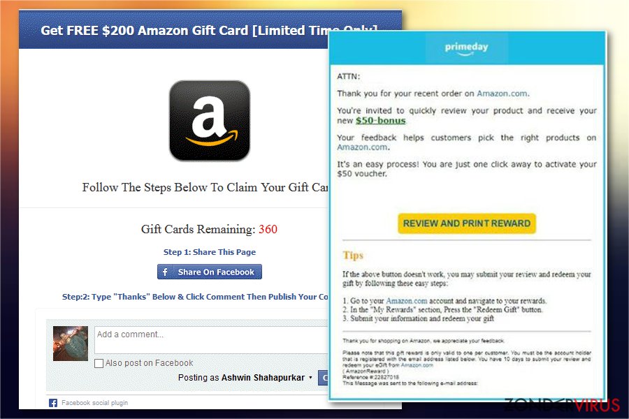Amazon Gift Card scam snapshot Amazon Gift Card scam snapshot