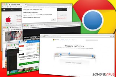 Voorbeelden van advertenties getoond door de Chrome adware