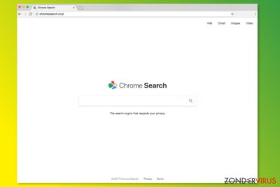 De startpagina van ChromeSearch.club