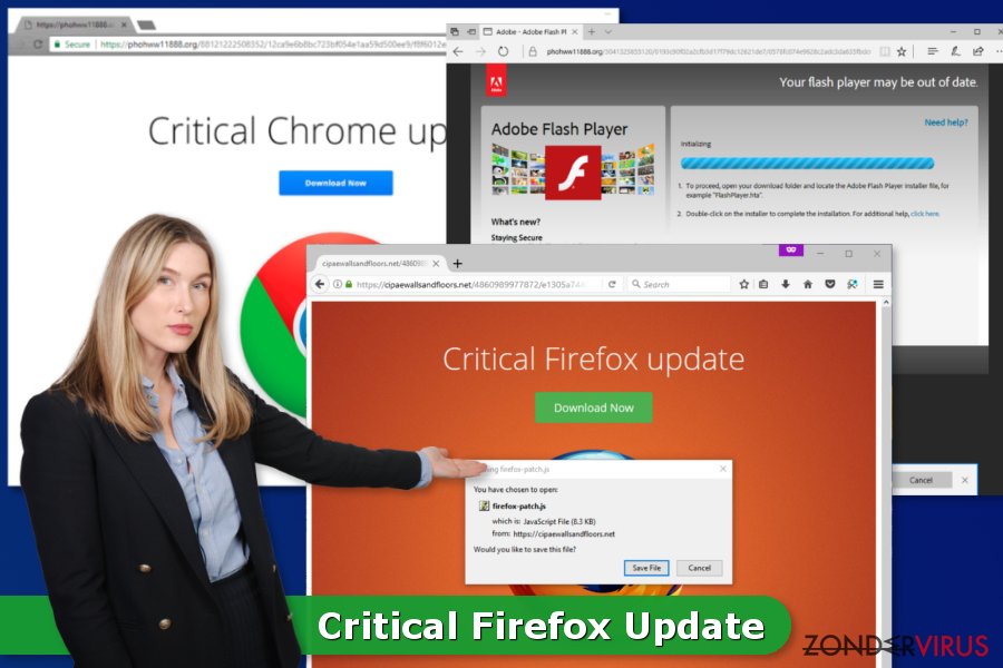 Het Critical Firefox Update virus