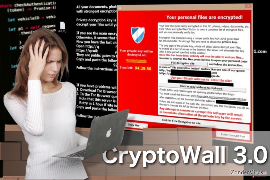 CryptoWall 3.0 virus snapshot CryptoWall 3.0 virus snapshot