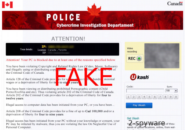 Cybercrime Investigation Department virus snapshot Cybercrime Investigation Department virus snapshot