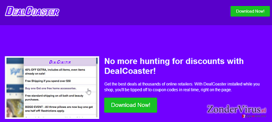 DealCoaster adware snapshot DealCoaster adware snapshot
