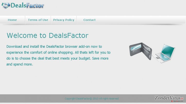 DealsFactor virus snapshot DealsFactor virus snapshot