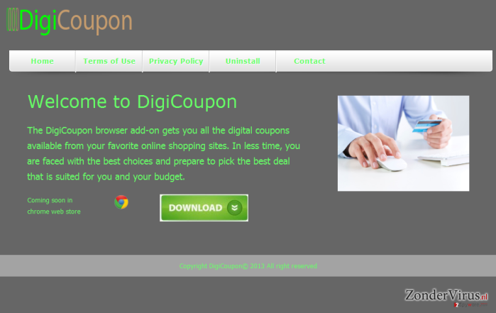 DigiCoupon virus snapshot DigiCoupon virus snapshot