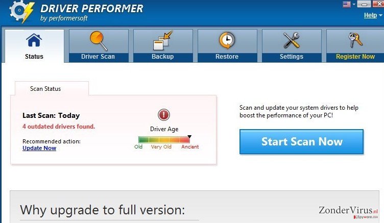 Driver Performer snapshot Driver Performer snapshot
