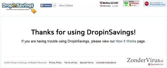 DropinSavings virus snapshot DropinSavings virus snapshot