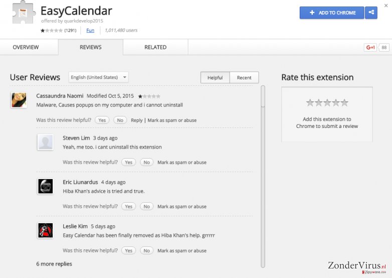 EasyCalendar advertenties snapshot EasyCalendar advertenties snapshot