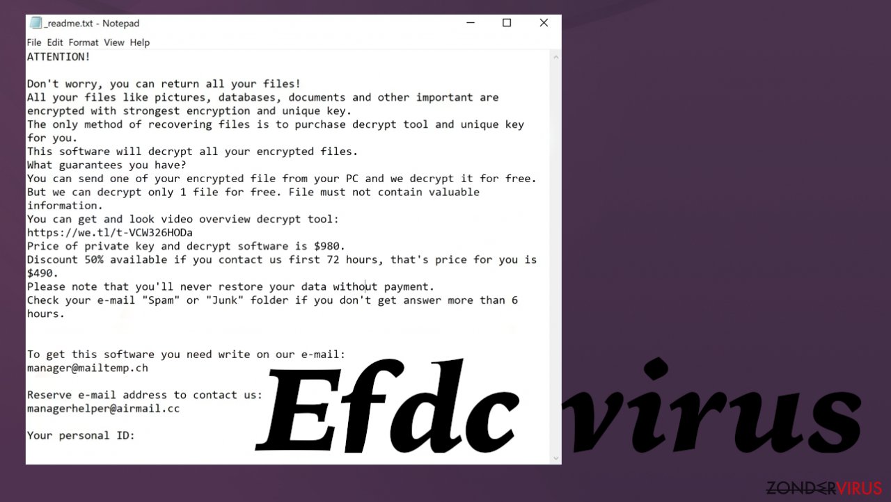 Efdc ransomware