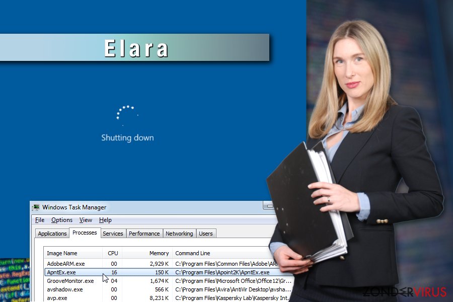 Voorbeeld van een Elara-app