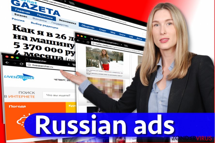 Het Russische advertenties-virus