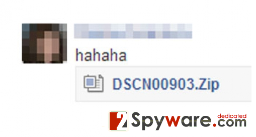Facebook “hahaha” virus snapshot Facebook “hahaha” virus snapshot