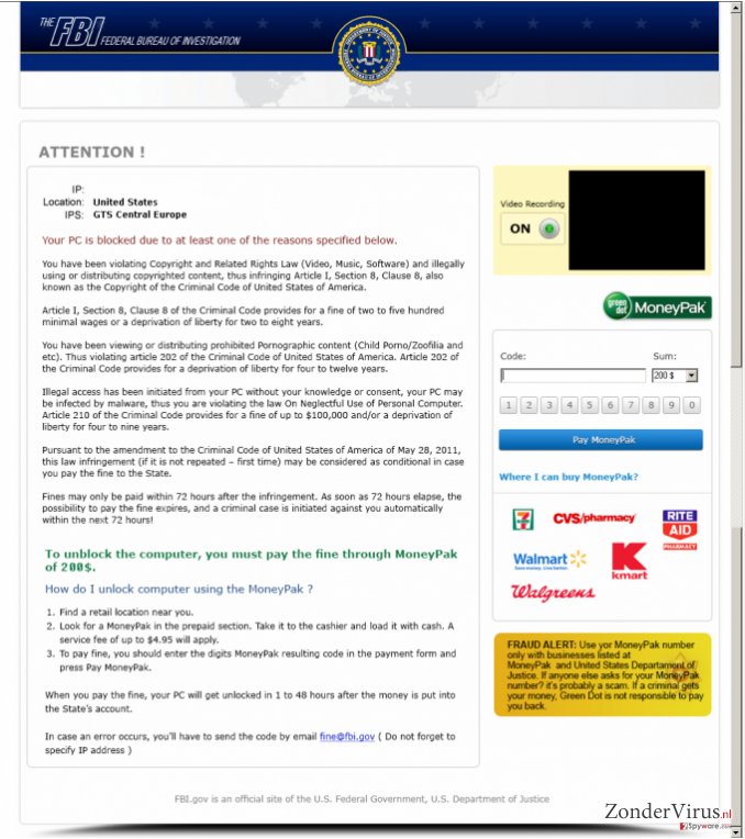 FBI Moneypak snapshot FBI Moneypak snapshot