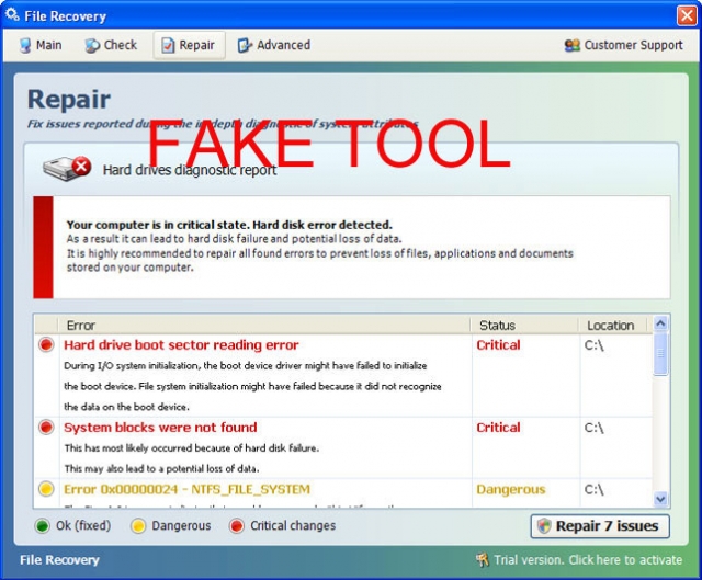 File Recovery snapshot File Recovery snapshot