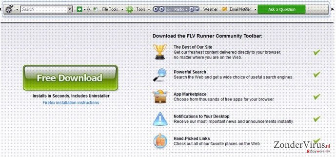 Flv Toolbar snapshot Flv Toolbar snapshot