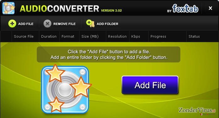 FoxTab Audio Converter snapshot FoxTab Audio Converter snapshot