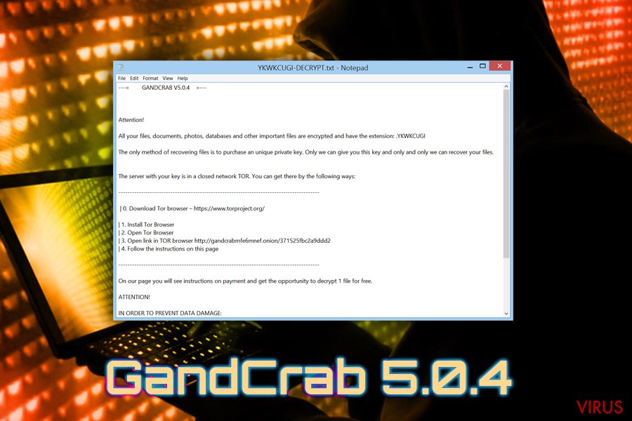 Het GandCrab 5.0.4 virus