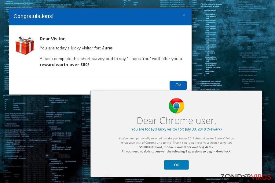 De Google Customer Reward Program scam snapshot De Google Customer Reward Program scam snapshot