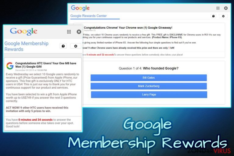 Het Google Membership Reward virus