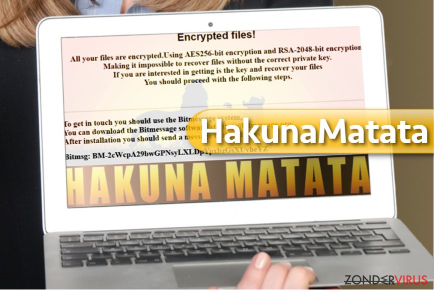HakunaMatata gijzelsoftware-virus snapshot HakunaMatata gijzelsoftware-virus snapshot