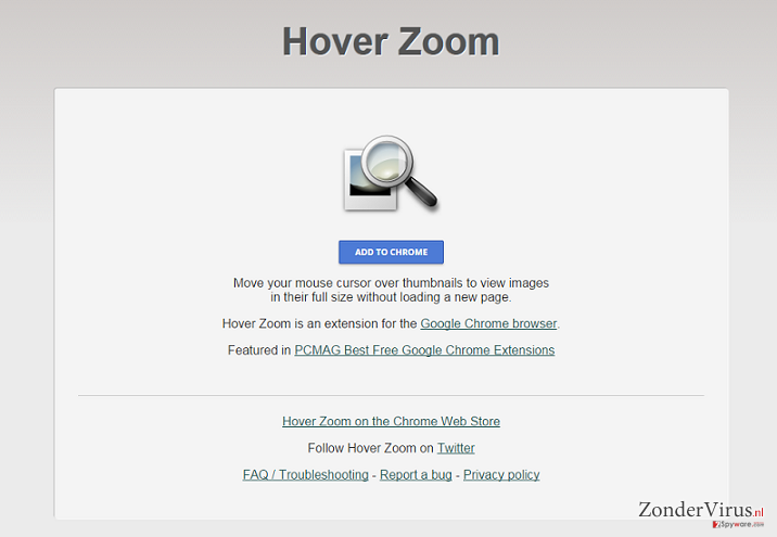 Hover Zoom advertenties snapshot Hover Zoom advertenties snapshot