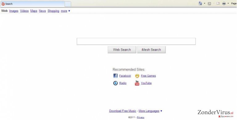 iMesh Toolbar snapshot iMesh Toolbar snapshot