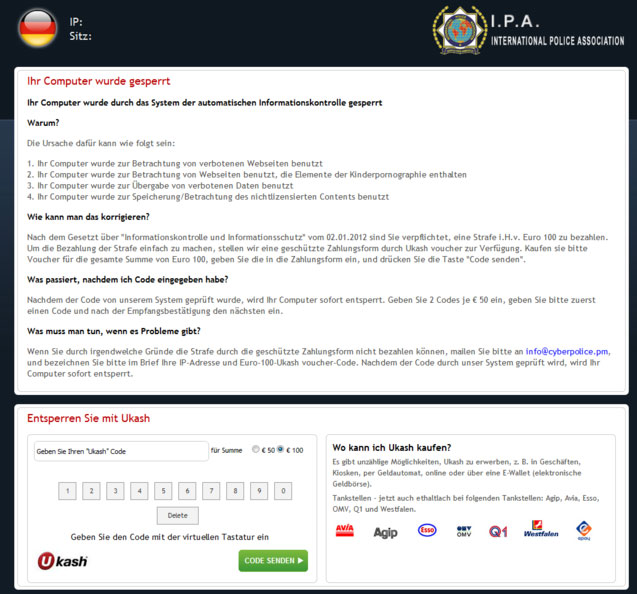 International Police Association virus snapshot International Police Association virus snapshot