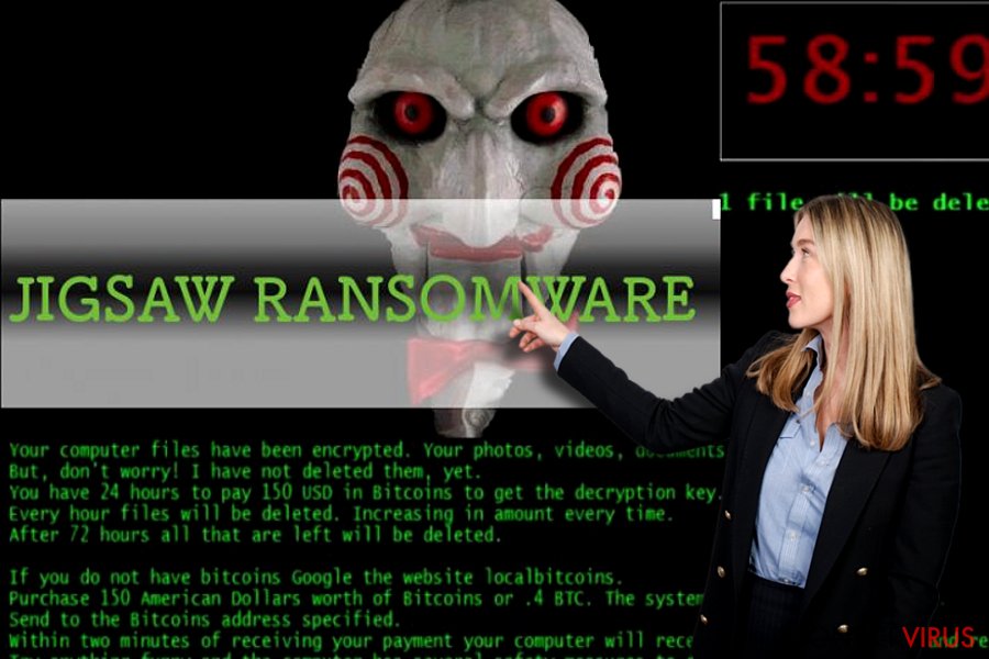 Jigsaw ransomware virus