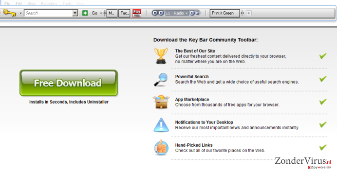 KeyBar Werkbalk snapshot KeyBar Werkbalk snapshot