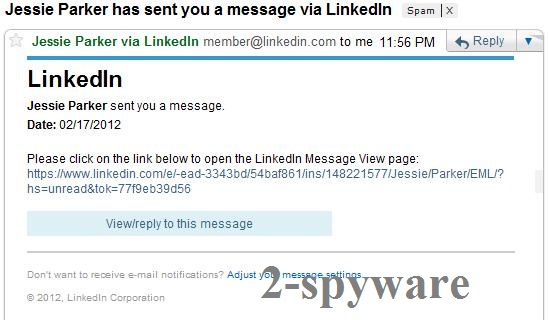 LinkedIn virus snapshot LinkedIn virus snapshot