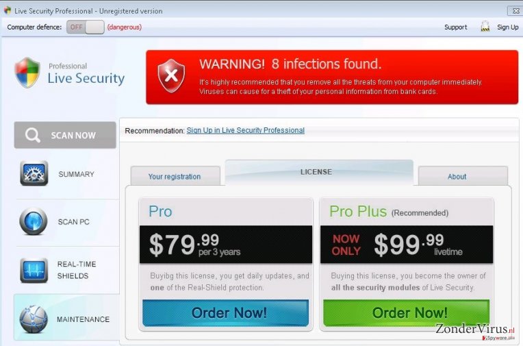 Live Security Professional snapshot Live Security Professional snapshot