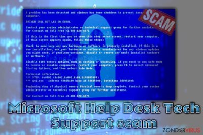 Microsoft Help Desk Tech Ondersteuning scam