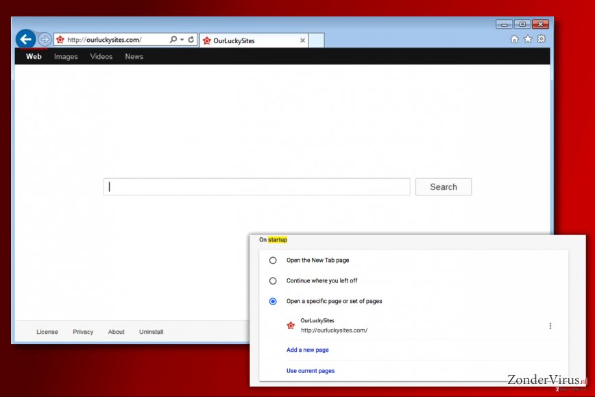 Ourluckysites.com-virus snapshot Ourluckysites.com-virus snapshot