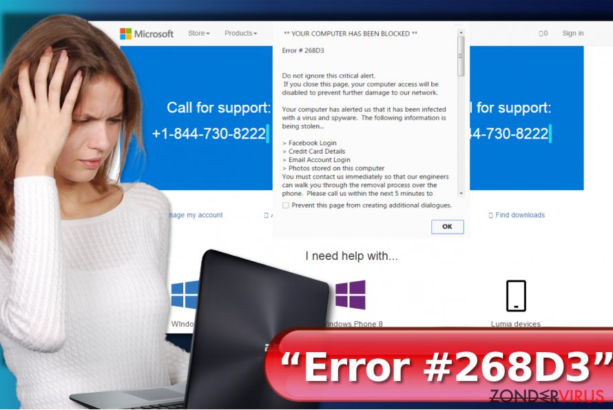 “Error #268D3” virus snapshot “Error #268D3” virus snapshot