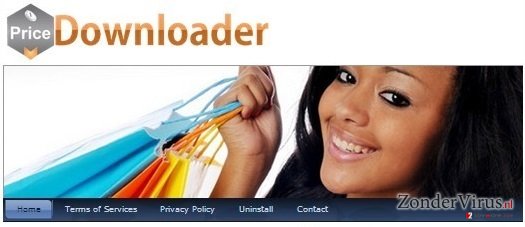 PriceDownloader adware snapshot PriceDownloader adware snapshot