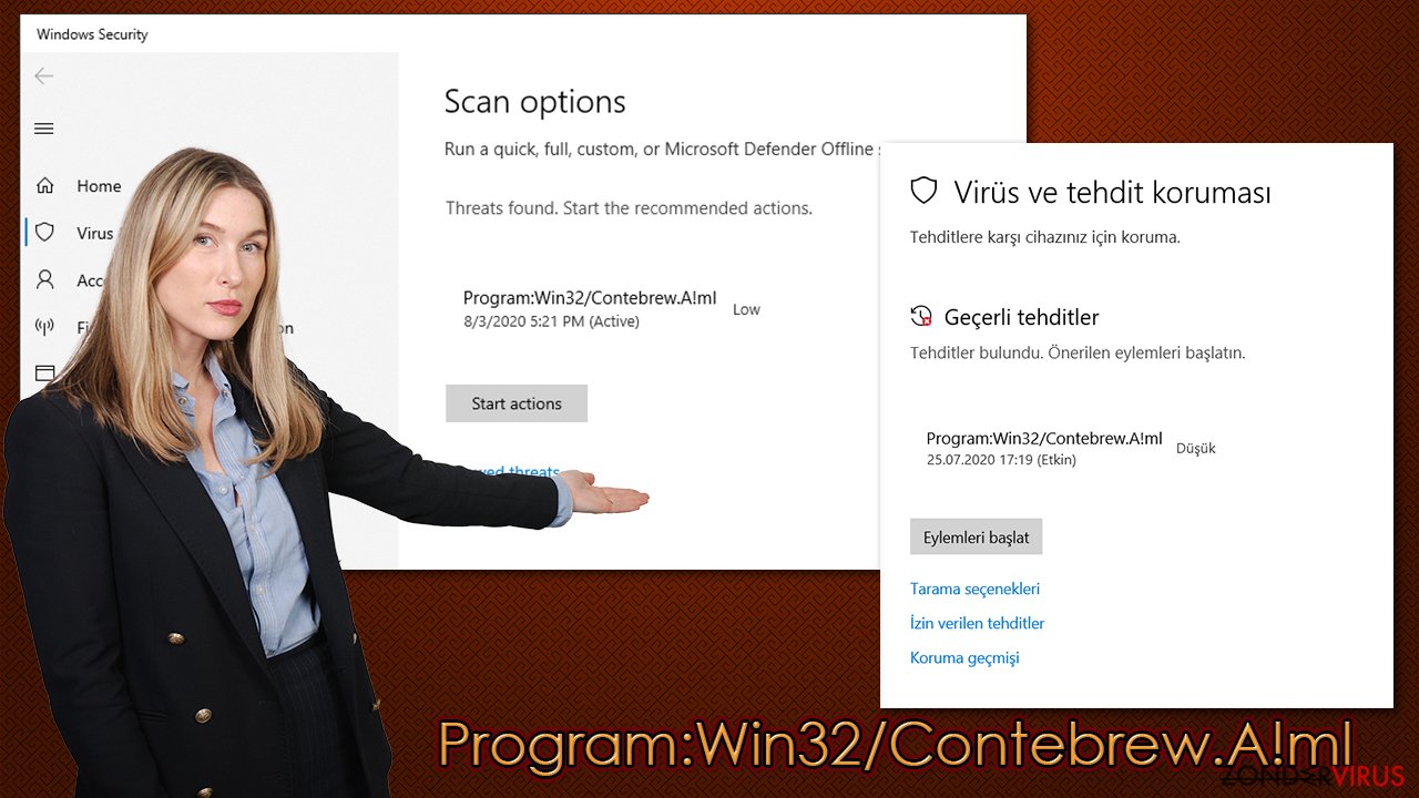 Het Program:Win32/Contebrew.A!ml-virus