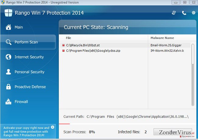Rango Win 7 Antivirus 2014 snapshot Rango Win 7 Antivirus 2014 snapshot