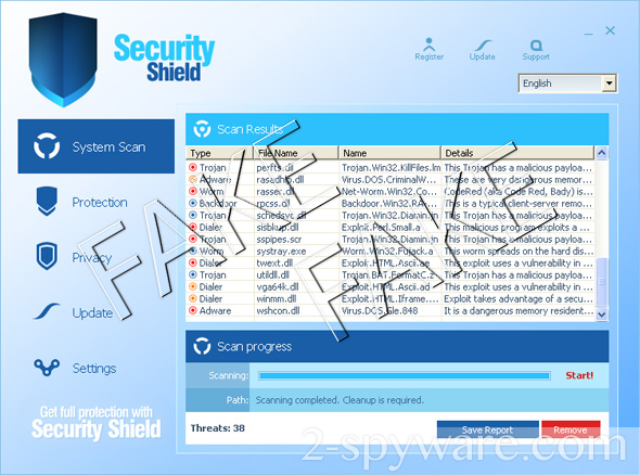 Security Shield snapshot Security Shield snapshot
