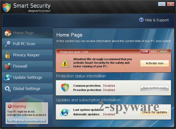 Smart Security virus snapshot Smart Security virus snapshot