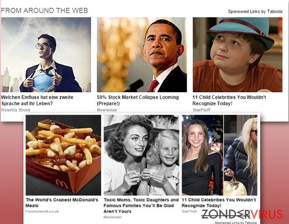 Taboola advertenties snapshot Taboola advertenties snapshot