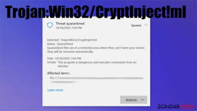 Trojan:Win32/CryptInject!ml