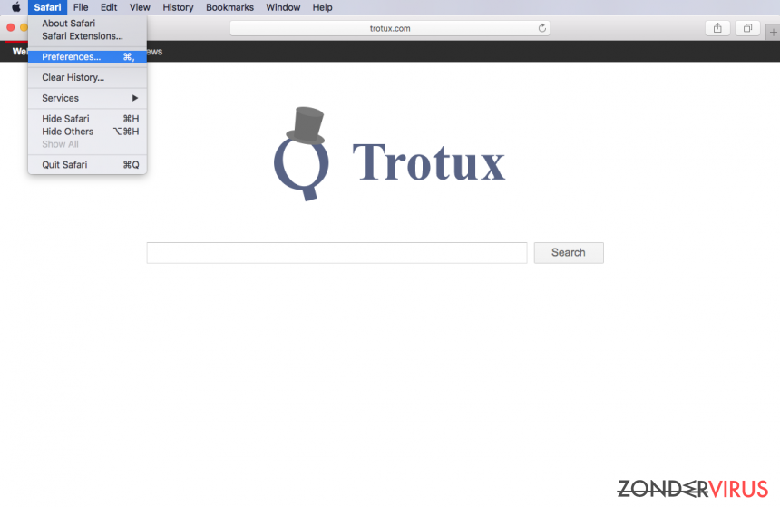 Trotux.com-virus snapshot Trotux.com-virus snapshot