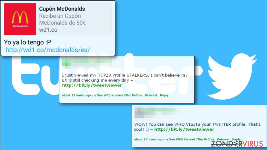 Twitter virus snapshot Twitter virus snapshot