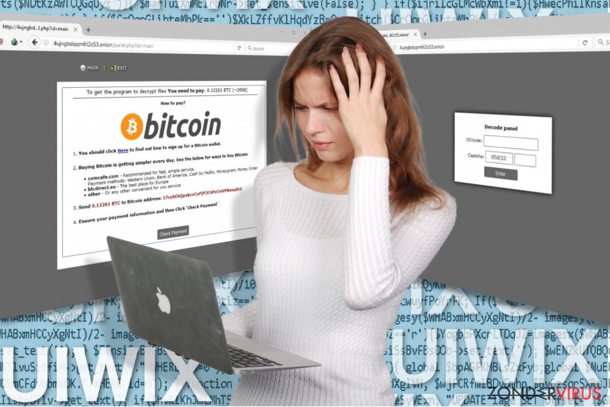 Afbeelding bij het UIWIX gijzelsoftware-virus